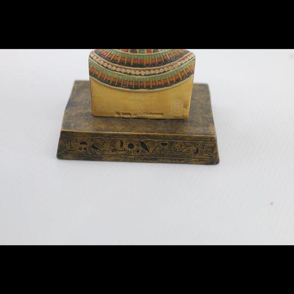 Myths & Legends The Egyptian Collection Queen Nefertiti Bust Hand Painted by W.U - Picture 5 of 7